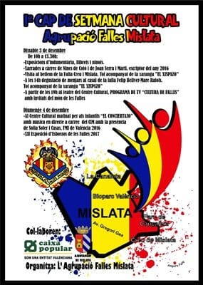 La Agrupación de Mislata celebrará su primer finde cultural
