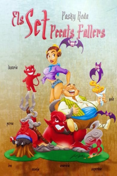 Boceto de la falla grande de Industria-Santos Justo y Pastor 2017