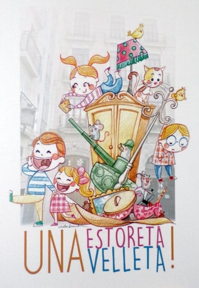 Boceto de la falla infantil de la Plaza del Negrito 2017