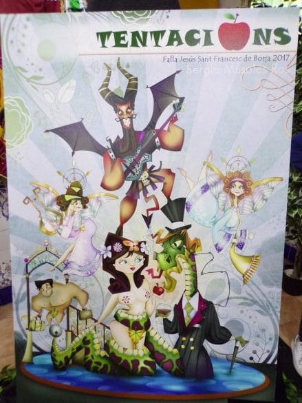 Boceto de la falla grande de Zenete 2017