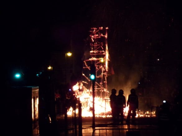 Cremà de la falla "Patrimoni" (Crida a la Humanitat)