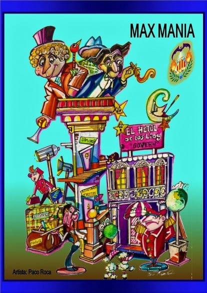 Boceto de la falla grande de Ángel del Alcázar-José Maestre 2017