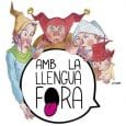 Con la lengua fuera en la Falla Plaça Malva