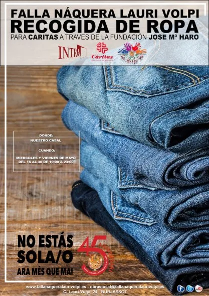 Náquera-Lauri Volpi recoge ropa para necesitados