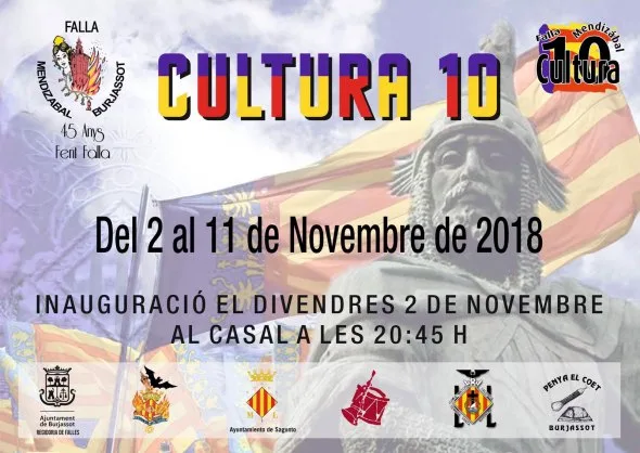 Ni 8 ni 9, sino ‘Cultura 10’ en la Falla Mendizábal