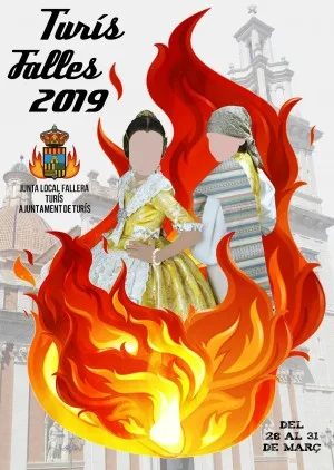 Cartel de las Fallas de Turís 2019