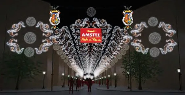 Proyecto de iluminación de la Falla Sueca-Literato Azorín para 2019