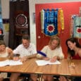 Firma de contrato con el artista fallero de la Falla El Palau 2020
