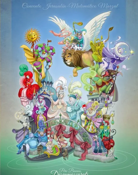 Boceto de la falla grande de Convento 2020