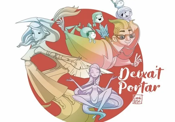 Boceto de la falla infantil de Sueca-Literato Azorín 2020