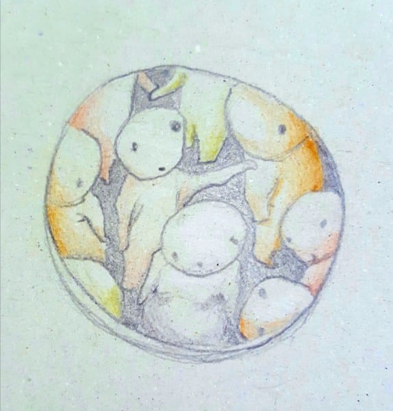Boceto de la falla infantil de Plaza de Jesús 2020