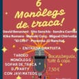 Cartel "6 monòlegs de traca" (Federació d'Amics de la Pólvora de Benicalap)