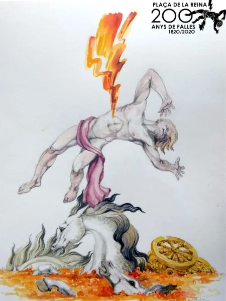 Boceto de la falla Reina-Paz-San Vicente 2020