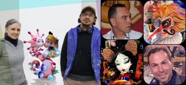 Artistas de la Falla Obispo Amigó-Cuenca 2021.