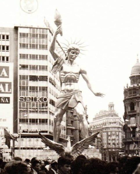 Falla Plaza del Caudillo 1971 (archivo Iván Esbrí)