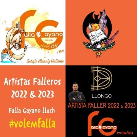 Artistas de la Falla Gayano hasta 2023