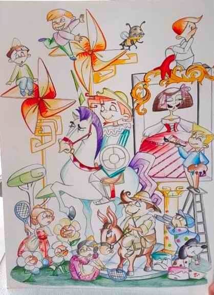 Boceto de la falla infantil de Barraca-Travesía del Rosario 2022