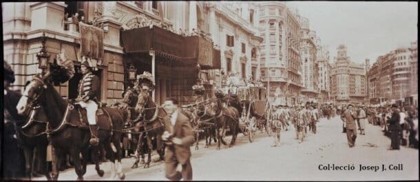 Cabalgata de la Crida de 1952 (foto: archivo J.J. Coll)