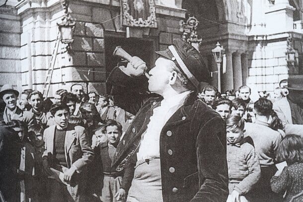 Pregón de las Fallas de 1944 (foto: Remember Valencia)