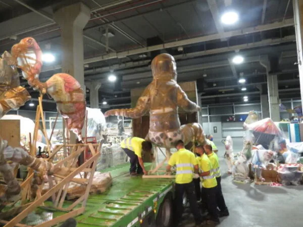 Traslado de fallas desde Feria València