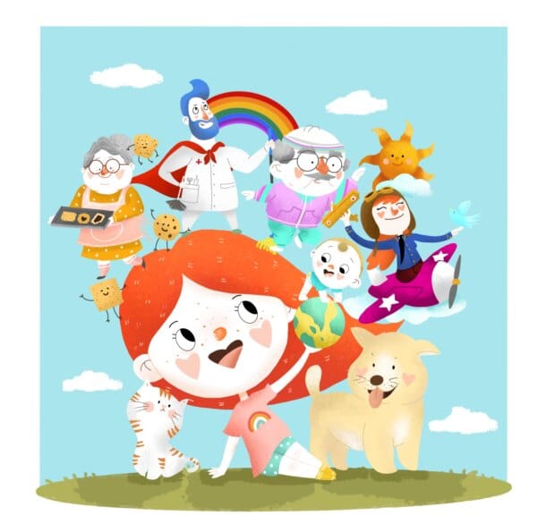 Boceto de la falla infantil de Bolsería-Tros Alt 2022