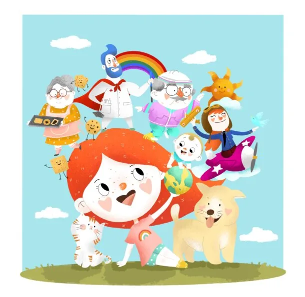 Boceto de la falla infantil de Bolsería-Tros Alt 2022