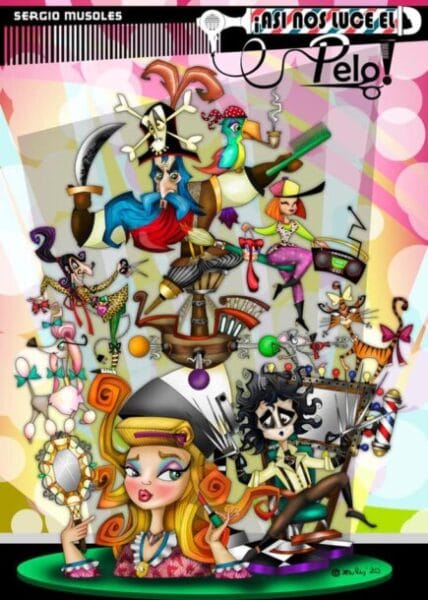 Boceto de la falla grande de El Clero 2022