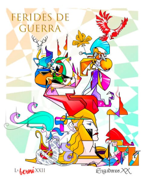 Boceto de la falla grande de La Berni 2022