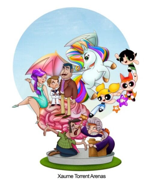 Boceto de la falla infantil de Joaquín Navarro-Carrícola de 2022