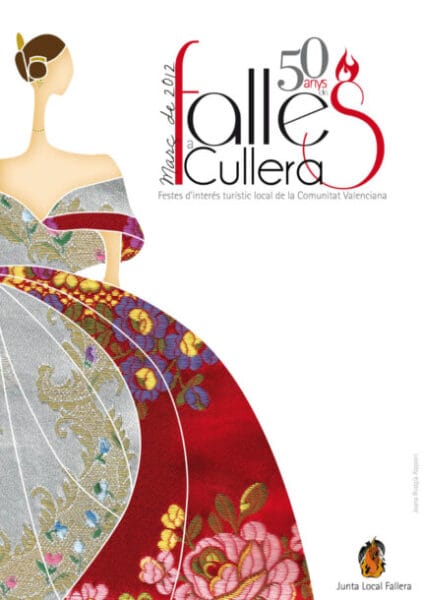 Cartel anunciador Falles de Cullera 2012 (50 aniversario)