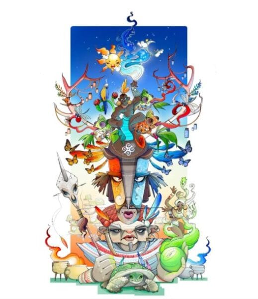 Boceto de la falla grande de La Marina (Port de Sagunt) de 2022