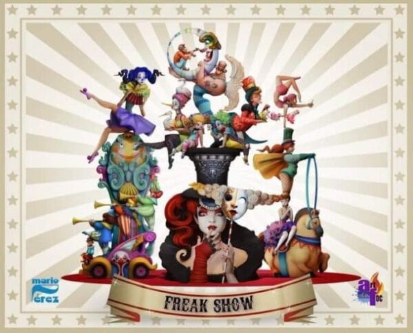 Boceto de la falla grande de Malvarrosa 2022