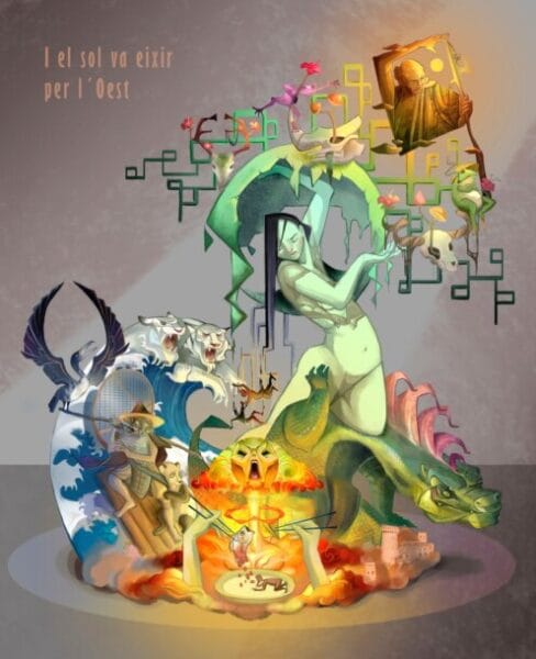 Boceto de la falla grande de Maestro Gozalbo de 2022