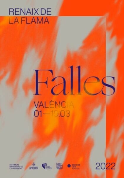 Imagen gráfica de las Fallas de València 2022 (uno de los carteles)