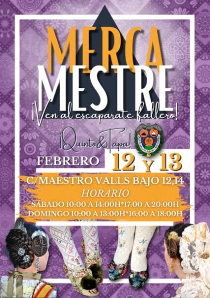 Cartel de Mercamestre (Falla Maestro Valls)