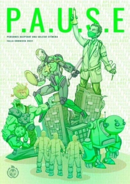 Boceto de la Falla Cronista (Torrent) de 2022