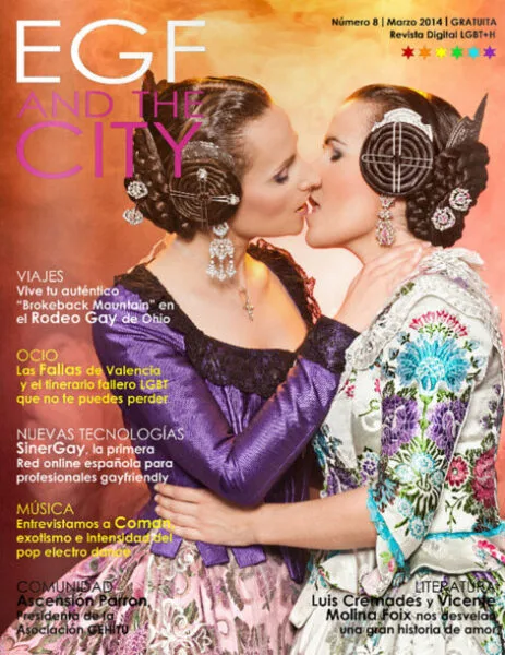 Portada de la revista "EGF and the City" de marzo de 2014, sobre LGBT