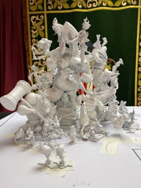 Maqueta de la falla Plaza del Pilar 2022