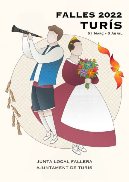 Cartel de las Fallas de Turís 2022