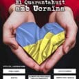 Cartel de solidaridad con Ucrania de la Falla El Quarantahuit