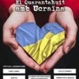 Cartel de solidaridad con Ucrania de la Falla El Quarantahuit