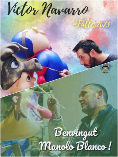 Artistas de la Falla Selgas Tovar de Xàtiva para 2023