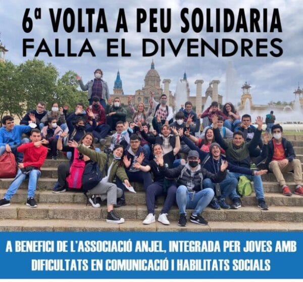 Cartel de la 6ª Volta a Peu Solidària de la Falla El Divendres (Massanassa)