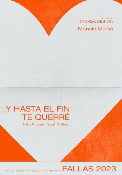 Cartel de la Falla Sagunt-Sant Guillem de 2023, sobre Nino Bravo