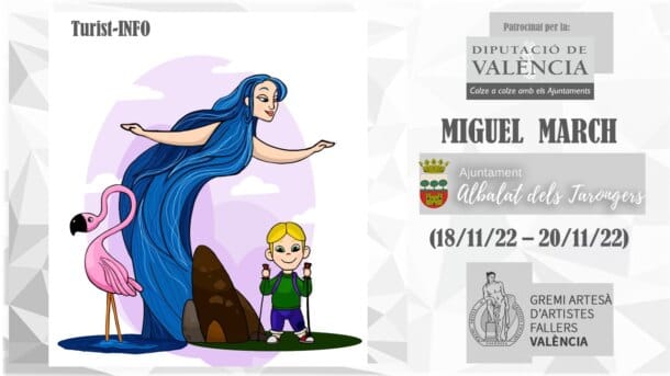 "Turist-Info", Miguel March, Ajuntament Albalat dels Tarongers, plantà 18.11.2022-cremà 20.11.2022.