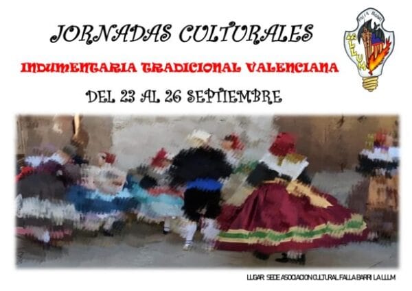 Cartel de la semana cultural de la Falla Barri La Llum 2022