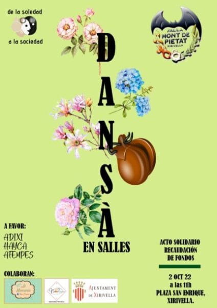 Cartel de Dansà por la salud mental (Falla Mont de Pietat, Xirivella)