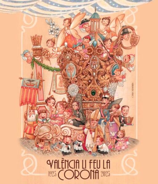 La falla infantil de Tio Pep recordará la coronación de la Virgen de los Desamparados