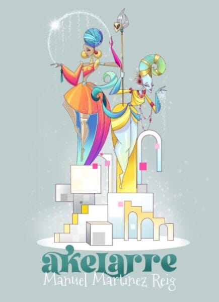 Boceto de la falla grande de la Plaza del Negrito 2023