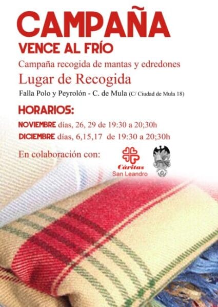 Recogida de mantas y edredones para la Falla Polo y Peirolón - Ciudad de Mula
